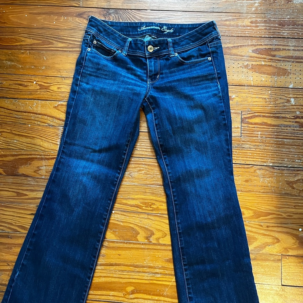 American Eagle Outfitters Dark Blue Flare Jeans